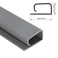 NEW 40cm/15.75inch Under Desk Cable Management Tray PVC Power Wire Hider Strip Cord Holder Wire Organizer Cable Raceway pilka spalva