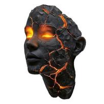 Įtrūkusio sielos sieninis šviestuvas, 3D iliuzijos LED sieninis šviestuvas, Šlifuoto stiklo efekto šviesa, Dervos meno šviestuvas, Sudaužytos sielos skulptūra Helovino dekoras B