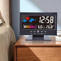 Multi-Functional Weather Station Clock Thermometer Hygrometer Calendar Digital Lcd Display Temperature And Humidity Meter juoda
