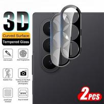 Samung ZFold7 Case 2Pcs 9H Curved Camera Protectors for Samsung Z Fold 7 5G 3D Arc Tempered Glass Lens Cap on Galaxy Fold7 2025 For Galaxy Z Fold 7