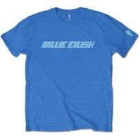 Billie Eilish BILLIETS02MBL02 T-Shirt, Blue, Medium S