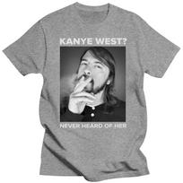 Kanye Shirt West Never Heard of Her T Shirt Black S