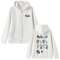 Ado World Tour Hibana Zipper Hoodie Men Women Fashion Japanese Style Zip Up Jacket Unisex Casual Fleece Zipper Sweatshirt S
