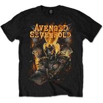 Avenged Sevenfold ASTS30MB01 T-Shirt, Black, Small XL
