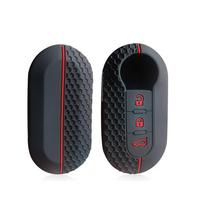 Silikoninis raktų dėklas nuotolinio valdymo pultelis automobilio raktų dangtelis Fiat 500 Ducato Panda 500L Punto Lancia Musa skirtas Citroen Jumper Peugeot Boxer