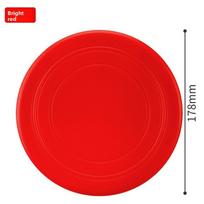 Soft Flying, Dog Toys Interactive Training Frisbee Floating Water Bite Resistant Soft Frisbee Pet Supplies raudona