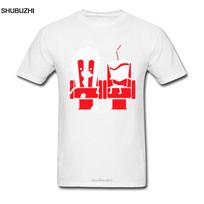 Funny Tshirt Unisex Lovely Movie T Shirts Custom Lovers Tshirt Couple Matching Cartoon Tops Popcorn Drink Print Tees Humor S