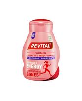 Revital For Women With Multivitamins, Calcium, Zinc & Natural Ginseng For Daily Immunity Strong Bones - 60 Tablets 60 Tablets