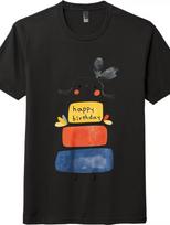 Cute Birthday Little Figure Print Tee - Lovely Style Creative Birthday-themed M