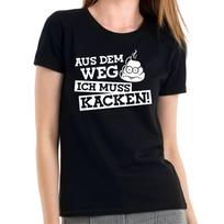 From The Weg Ich Muss Take a Dump Patter Comedy Funny Fun Ladies Girlie 4XL