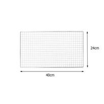 40*24cm BBQ grotelės tinklinės kepsninės grotelės tinklas maisto gaminimo reikmenys virtuvei piknikui Ou D7R7 silver-one-size