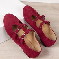 Fashion Women Suede Flast Sport Shoes Autumn Fashion Sneakers 2024 Fashion New Running Casual Shoes Cozy Walking Travel Mujer Zapatos 36 vyno raudonos spalvos