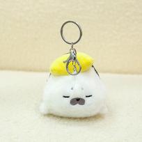 Cartoon Cute Plush Sushi Seal Otter Toy Keychain Pendant Decoration Pillow Kawaii Sushi Sea Otter Keyring Backpack Ornament