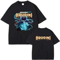 Rapper Eminem T-shirt 2024 Houdini Music Album Merch Kpop Short Sleeve Men Women Streetwear Fashion Fans For Gift Clothes Tops S