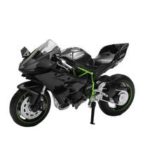 1/12 mastelio modelis Kawasaki Ninja H2R, lietas iš metalo lydinio. Madingi dekoratyviniai papuošalai, išskirtinės dovanos vaikinui. juoda