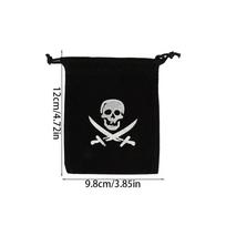 10 vnt. Piratų raišteliu užtraukiami dovanų maišeliai, lobio monetų maišelis, vaikams, berniukams, Helovino, gimtadienio šventės dovanėlės, reikmenys, maži saldainių maišeliai as pic