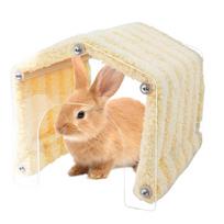 Chinchilla Tunnel Space-Saving Cage Decor Small Pet Habitat With Detachable Door For Hedgehog Chinchilla Hamster Chewing Resting gryna