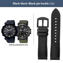 24 mm nailoninis guminis dugnas laikrodžio dirželis Casio PROTREK PRG-650 PRG-600YB PRW-6600 laikrodžiui Drobės silikoninis laikrodžio dirželis Lauko sporto dirželis 24mm