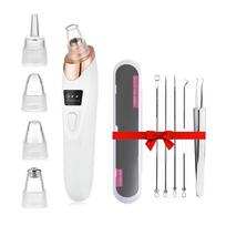 Electric Remover Blackhead Pore Vacuum Kit Blackhead Extractor Implements with 3 Suction Level 5 Probes Suitable for Women and Men