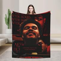 The Weeknds  Super Soft Blankets  Boy Girl Plush Bedding Throws Aesthetic Outdoor Flannel Bedspread Sofa Bed Cover 75x90cm