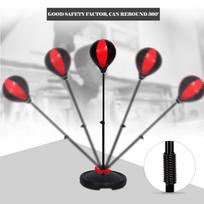 Adjustable Height Kids Punching Ball Bag Speed Boxing Sports Set Fighting Game With Gloves juoda