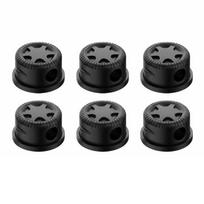 6pcs/9pcs Magnetic Desktop Cable Organizer Adjustable Cord Cable Organizer  Wire Organization 6pcs Black