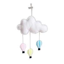 Cloud Hot Air Balloon Hanging Ornament Baby Bed Tent Pendant Kids Room Decor