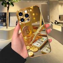 Gold Bitcoin and USD stacking design Phone Case for iPhone17promax/17/16/15/14/13/12/11 Pro Max/Plus/Pro back cover For iPhone17