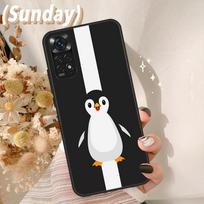 Penguin Case For Redmi Note 11 10 8 9 12 Pro Plus Note 12S 11S 10S 9S Cover For Redmi 12C 9C 10C 10A Redmi Note 11 Pro
