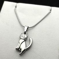 Lovely Kitten Animal Chain For Women Men Stainless Steel Gold Color Kitty Cat Our Family Pendant Necklace Hiphop Jewelry Gifts