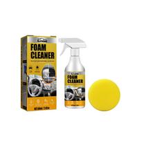 Interior Cleaner Foaming Spray No Rinse Formula for Car Seat Dashboard Upholstery Stain Remover Powerful Cleaning Quick Detailer