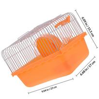 Pink Hamster Cage for Small Pets Spacious Multifunctional Pet with Eating Sleeping Playing Areas Safe Top-Ranking Material rožinė