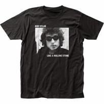 Bob Dylan Rolling Stone T Shirt Mens Licensed Rock N Roll Music Band Tee Black M