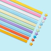 540 lapų origami popieriaus žvaigždės „pasidaryk pats“ rankdarbiai Origami „Lucky Star“ popierius, sulankstomas origami žvaigždės popieriaus juostelės, skirtos popieriniams amatams