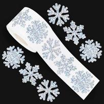 500pcs/roll Laser Type Christmas Stickers Decorative Paper Snowflake Snowflake Stickers Waterproof Self-Adhesive Decals 1600*900*700MM