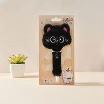 NEW Creative Cat Style Plush Gel Pens 0.5mm Black Quick-drying Click Pen For School Office Writing & Signature Stationery Gifts