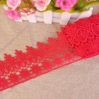 1/3 yarda de encaje de ganchillo bordado hermoso de 8 cm de ancho, cinta de encaje para manualidades, encaje para faldón de cama 1Yard