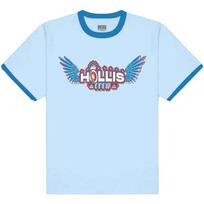 Run DMC Unisex T-Shirt: Hollis Crew (Ringer) (Large) S