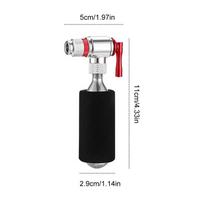 Mini CO2 Bicycle Pump CO2 Bike Tire Inflator With Sponge Cover Automatic CO2 Pump Bicycle Accessory For Schrader Presta Adapter 04