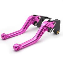 For Yamaha Raptor 250 YFM250R 2008-2013 Motorcycle Brake Clutch Levers CNC Adjustable Motorbike Brake Lever Accessories Short Pink