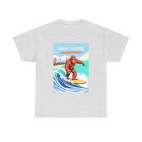 Bigfoot's Waikiki Adventure T-Shirt | Surfing Sasquatch Tee Hawaii Bigfoot Shirt 3XL
