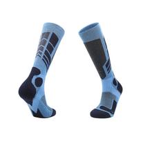 Thermal Thickened Long Tube Ski Socks Unisex Snow Socks with Fleece Lining for Outdoor Winter Sports and Cold Weather Activities L mėlyna