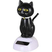 Solar Dancing Toys Bobble Head Toy Black Cat Animal Dancing Figure Toy Car Dashboard Decor