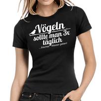 Uccelli Dovrebbe Man 3x Quotidiano Fresco Acqua Geben Detto Donna Girlie T-Shirt Mens Womens Tees Top 2XL
