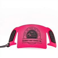 Fashion Solid Color Cowboy Hat Cinch Detachable with Lanyard Hat Rope Keychain Leather Hat Strap Clip Outdoor rožinė