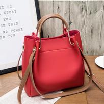 IELGY Moteriškas krepšys Fashion Bucket Bag Pečių įstrižainės krepšys Rankinė NOS raudona