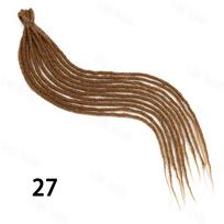 XINRAN Sintetiniai ilgų tiesių plaukų nėrimo kabliuko priauginimai peruko pynimo įrankis „pasidaryk pats“ – „Pasidaryk pats“ – „Dreadlock“ nėrimo nerti plaukai moterims 45cm