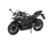 1/12 mastelio motociklo modelis Kawasaki 400 smūgiams atsparus lydinio motociklo modelis Žaislinis automobilis Dekoratyvinis laikiklis Vaikų žaislas juoda