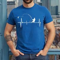 FLY FISHING HEARTBEAT | FISHIRMEN PULSE REGENT | NOVELTY | MEN'S T-shirt TEE TOP 4XL