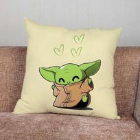 Cartoon Baby Y-Yoda-S Pillow Case For Home Bedroom Car Office Decoration Living Room Sofa Cushion Cover Suitable 16x16Inch
